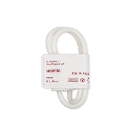 CABLES & SENSORS Disposable NIBP Cuff, Neonate #2 Dual Tube Hose 4, 8 cm, PK10 F1782D-C05-100